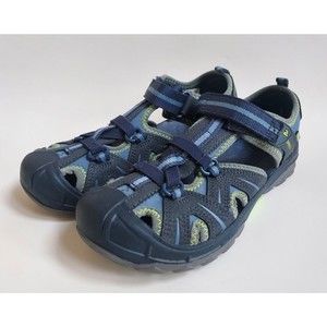 NWOT Merrill Navy/Green Big Kids Hydro Sandals RN29685 Size US 4M EU35 UK3